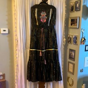 Strapless maxi dress